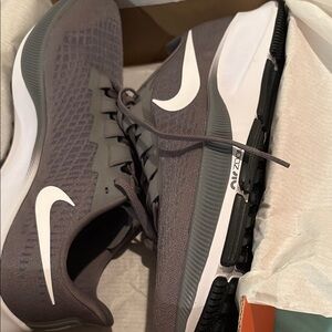 Nike Air Zoom Sneakers in Charcoal and White